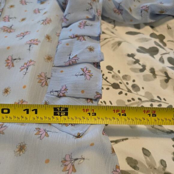 Endless rose pastel baby blue Size Small Pleated tiered Cottagecore Prairie - Picture 10 of 13